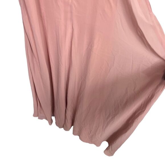 Birdy Grey Gwennie Small Chiffon Pink Rose Quartz Formal Bridesmaid Maxi Dress - Picture 10 of 14